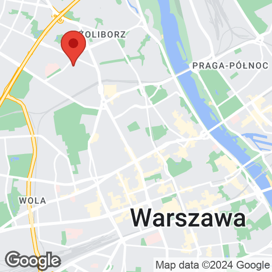 Mapa lokaliacji Sady Żoliborz