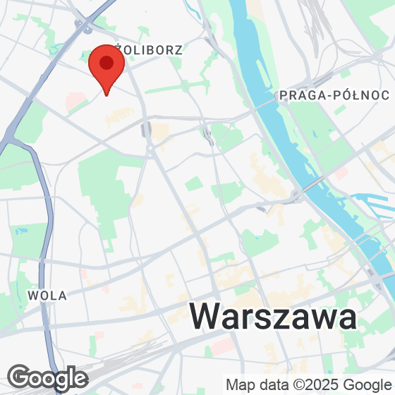 Mapa lokaliacji Sady Żoliborz