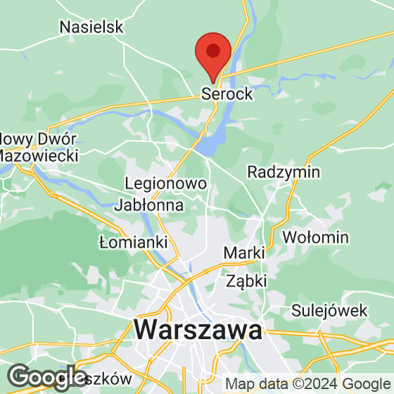 Mapa lokaliacji Warszawskie Mazury