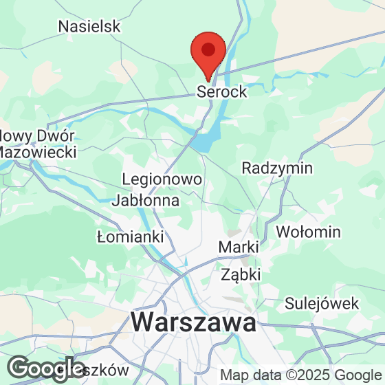 Mapa lokaliacji Warszawskie Mazury