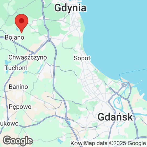 Mapa lokaliacji Bojano, Sosnowe Wzgórza