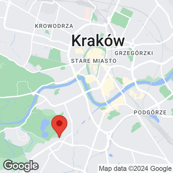 Mapa lokaliacji Apartamenty przy Zakrzówku