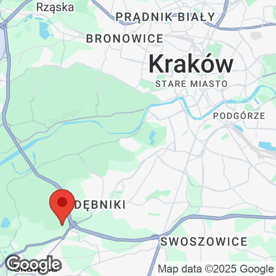 Mapa lokaliacji Podgórki Tynieckie