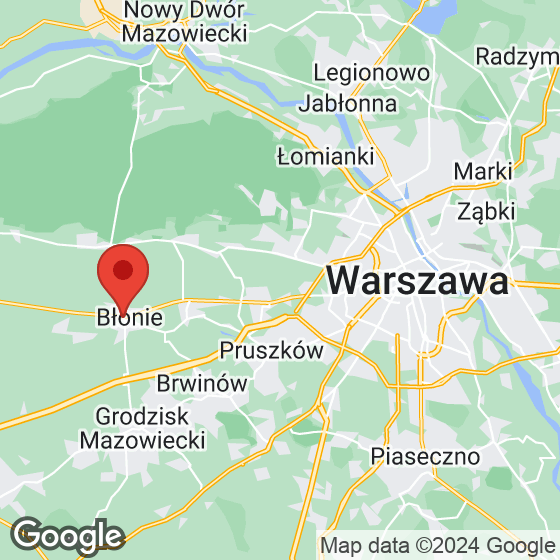 Mapa lokaliacji Bulwary Błonie