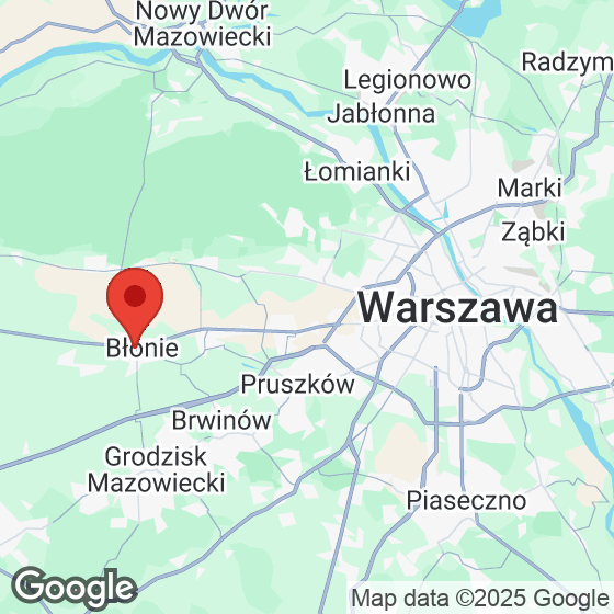 Mapa lokaliacji Bulwary Błonie