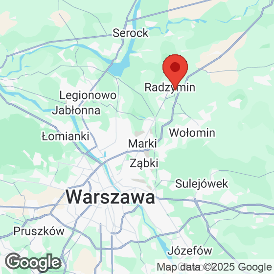 Mapa lokaliacji Zielone Tarasy Radzymin