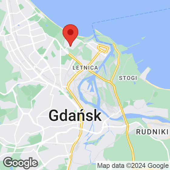 Mapa lokaliacji Gdańska