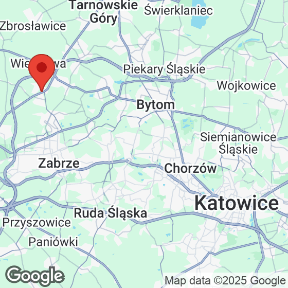 Mapa lokaliacji Mieszkania Zabrze Grzybowice