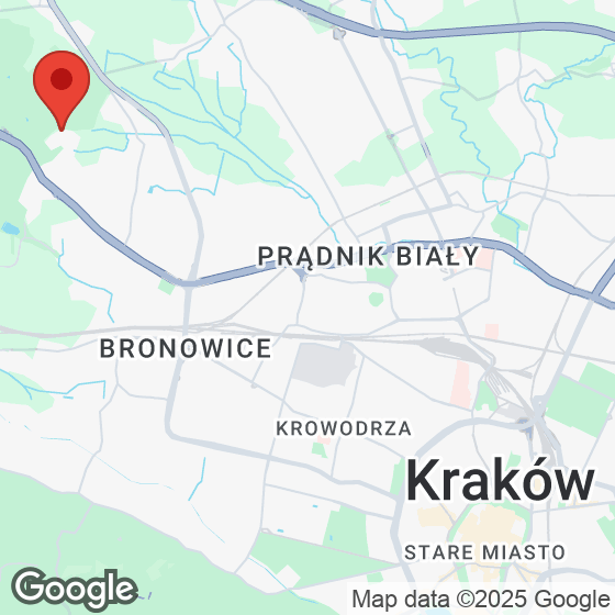 Mapa lokaliacji Park Leśny Bronowice