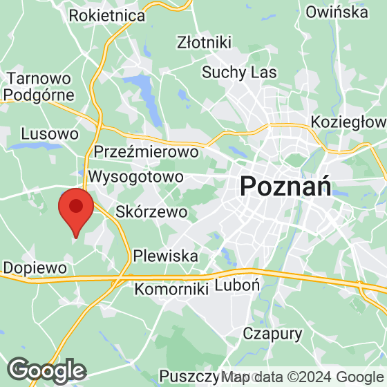 Mapa lokaliacji Os. Dąbrówka - Leśna Polana
