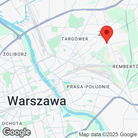 Mapa lokaliacji Ząbki ul. Skrajna