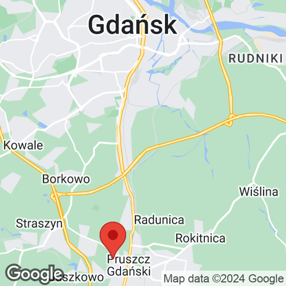 Mapa lokaliacji Pruszcz Park
