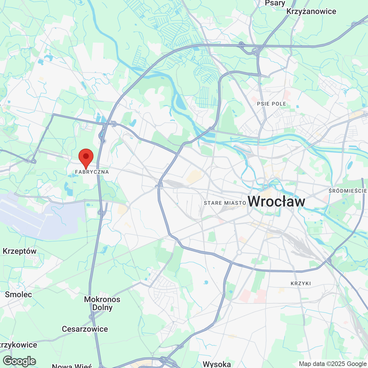 Mapa lokaliacji Kameralne Stabłowice