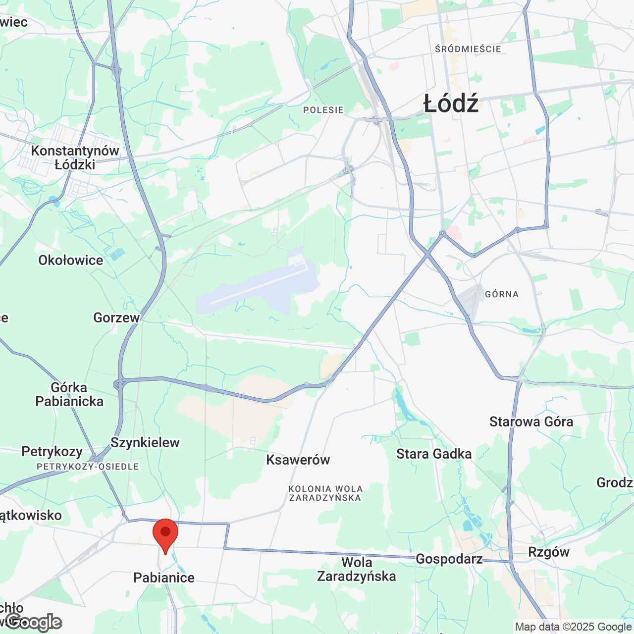 Mapa lokaliacji Osiedle domów jednorodzinnych Dolina Pabianki