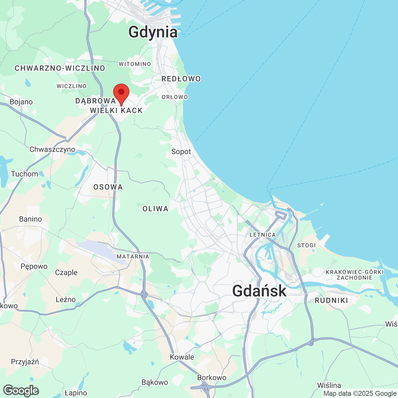 Mapa lokaliacji Bojano, ul. Gryfa Pomorskiego