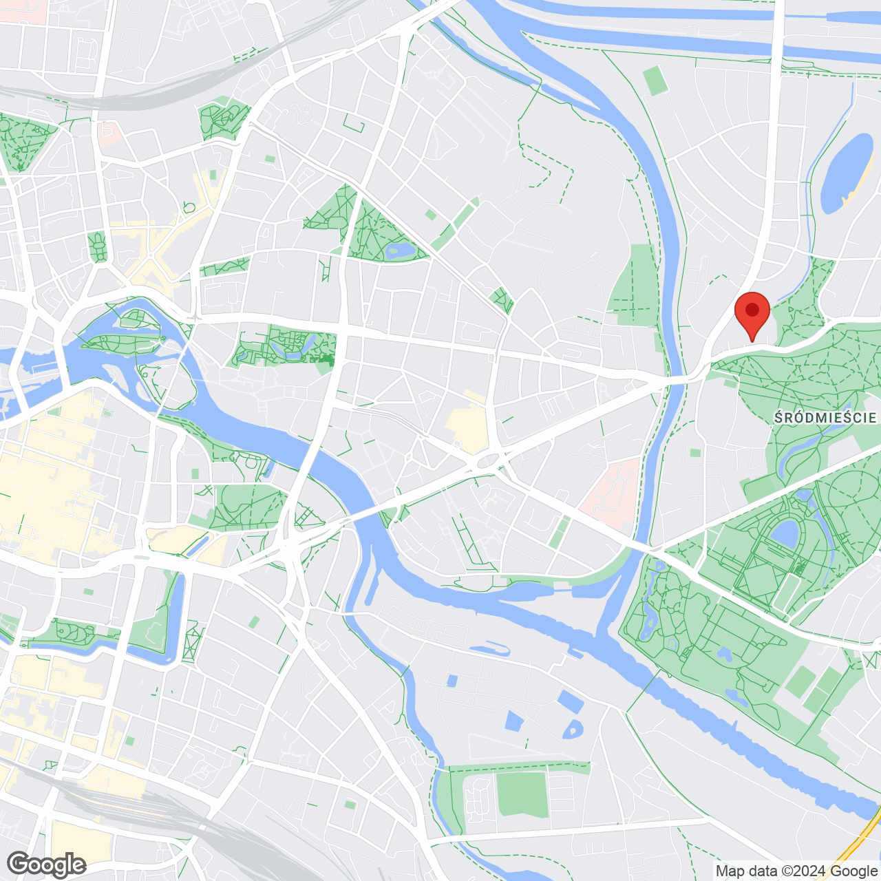 Mapa lokaliacji Apartamenty przy Parku Szczytnickim