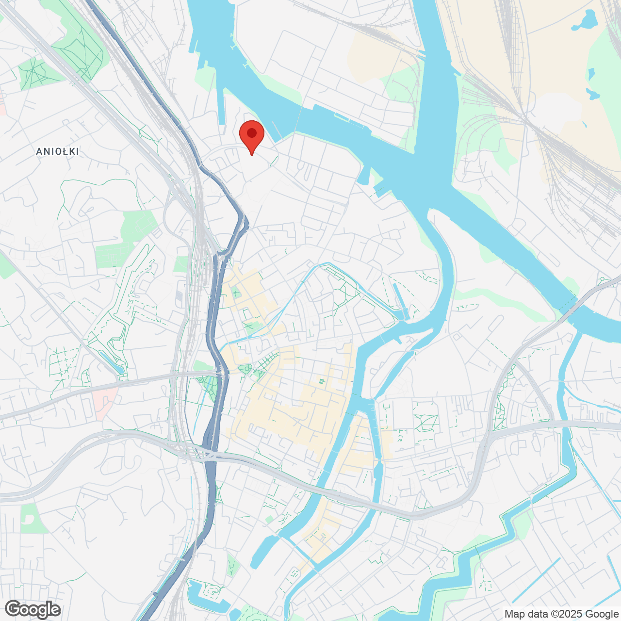 Mapa lokaliacji Żurawie II - apartamenty inwestycyjne