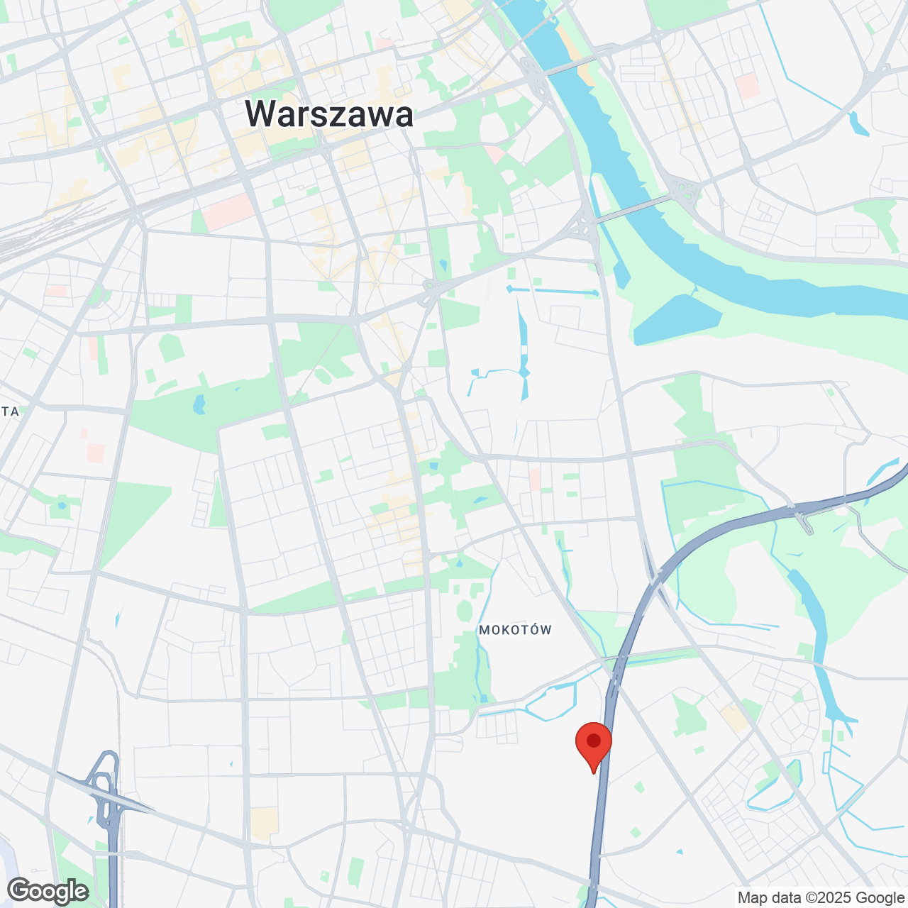 Mapa lokaliacji Spokojny Mokotów