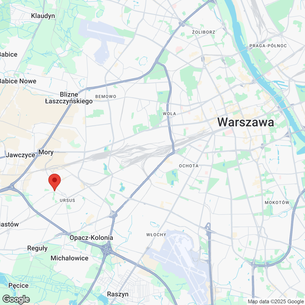 Mapa lokaliacji Legnicka Ursus