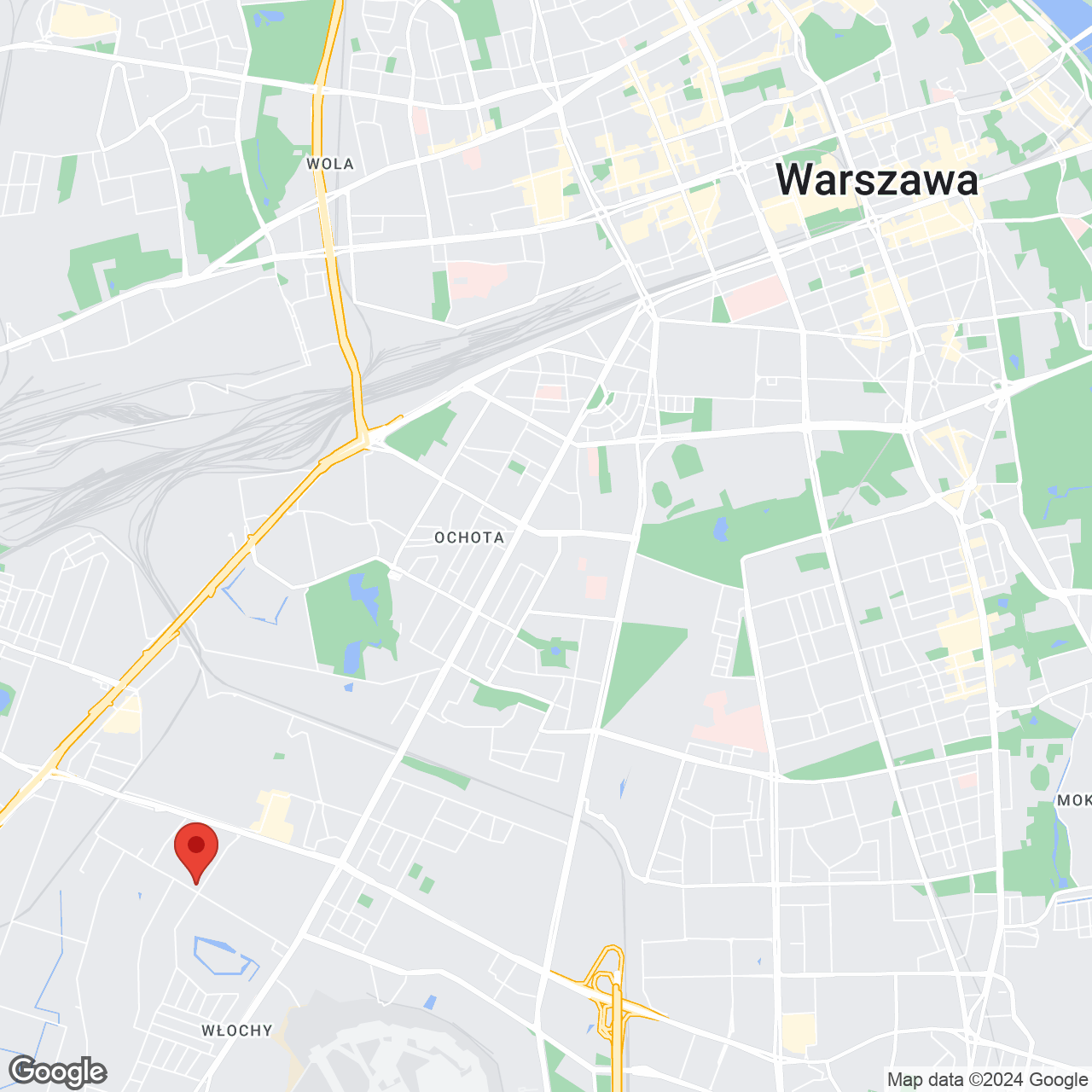 Mapa lokaliacji Orzechowa