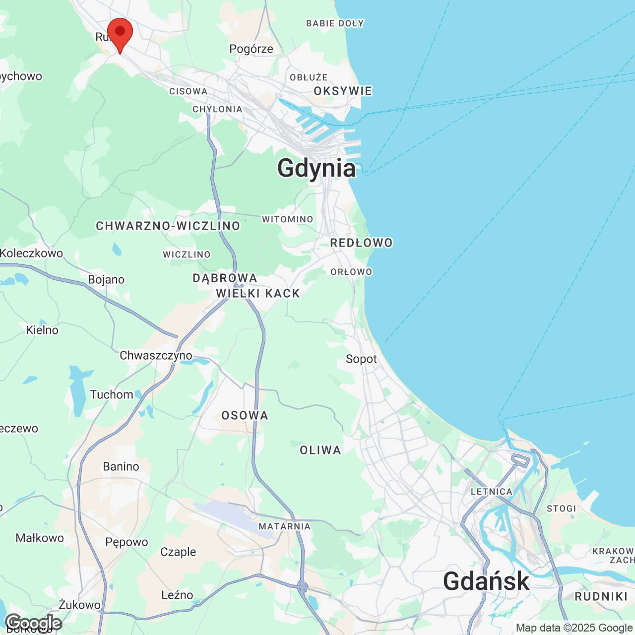 Mapa lokaliacji Rumia Centralna