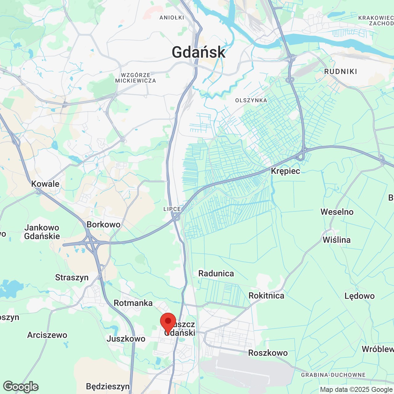 Mapa lokaliacji Antares