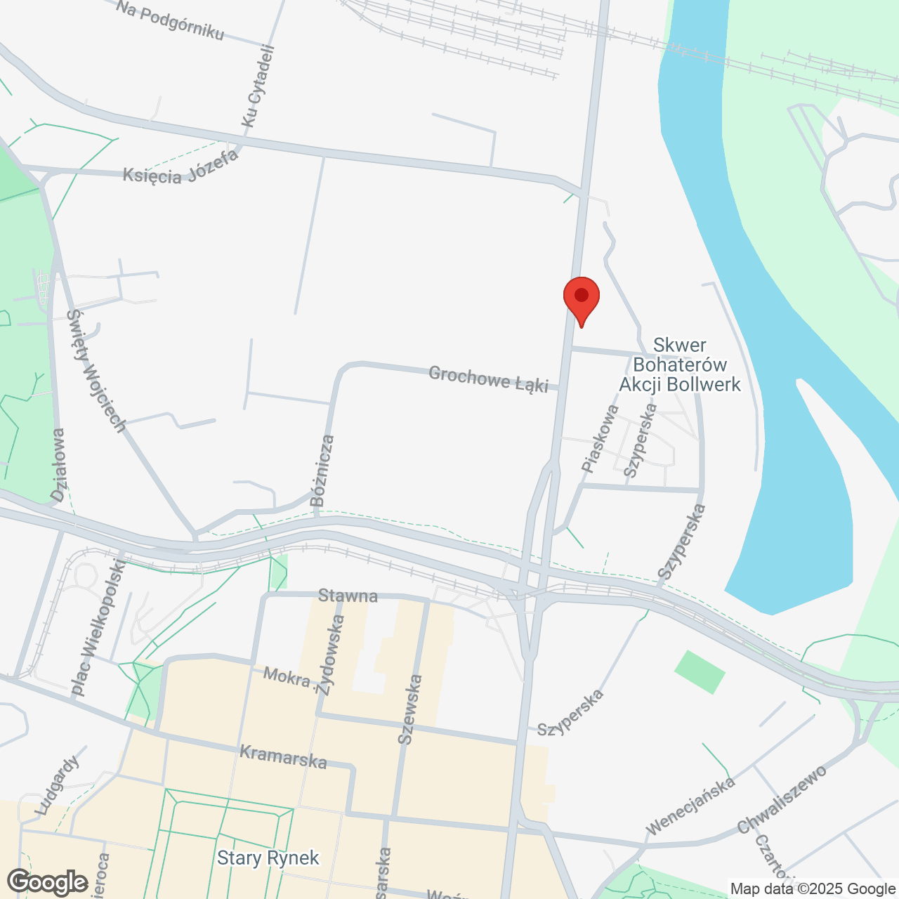 Mapa lokaliacji Wieża Jeżyce