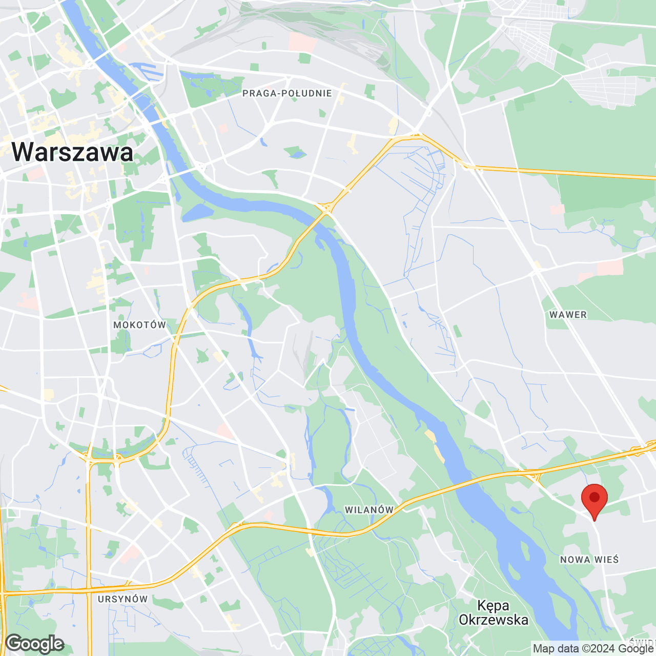 Mapa lokaliacji Apartamenty Zielona Dąbrówka