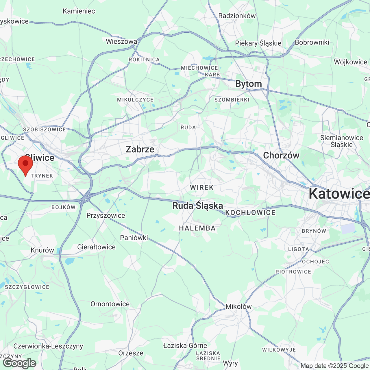Mapa lokaliacji Dębowe Zacisze