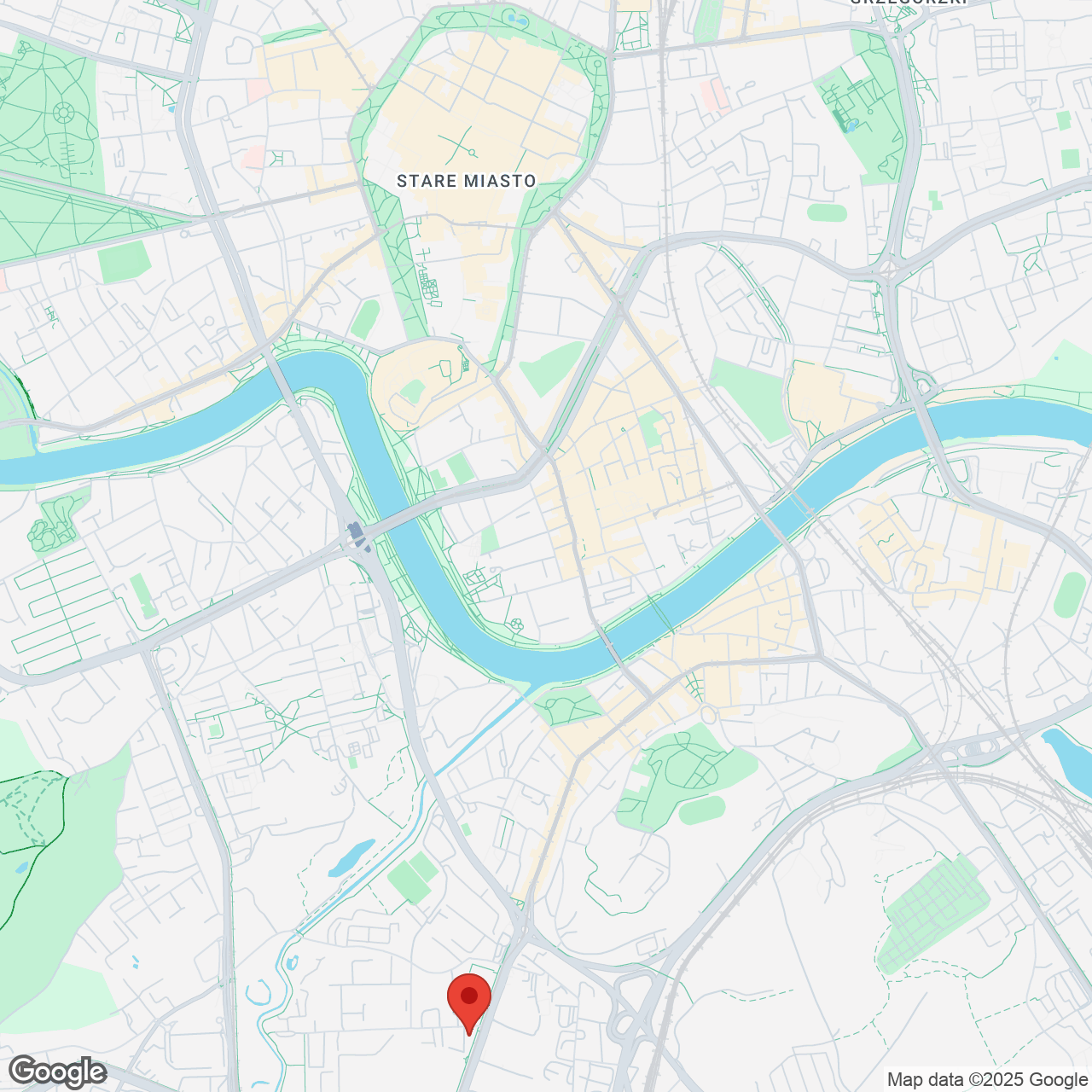 Mapa lokaliacji Cystersów 19 - lokale inwestycyjne