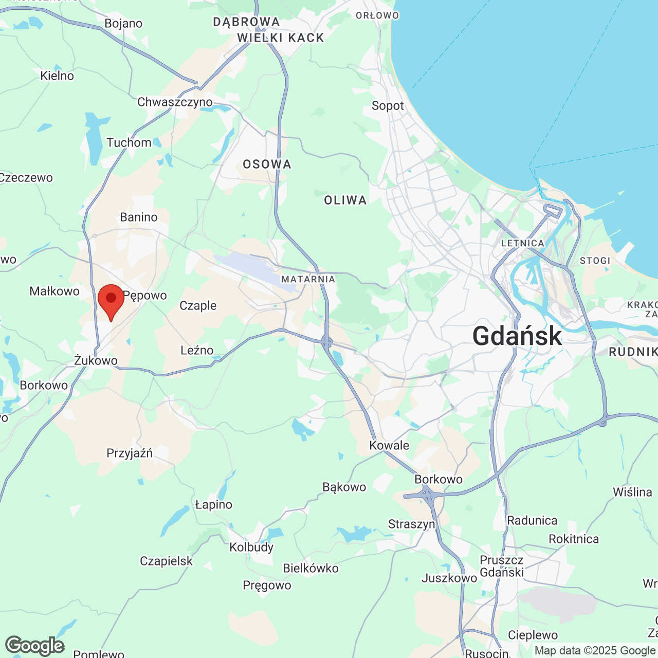 Mapa lokaliacji Ostoja Nowy Świat II