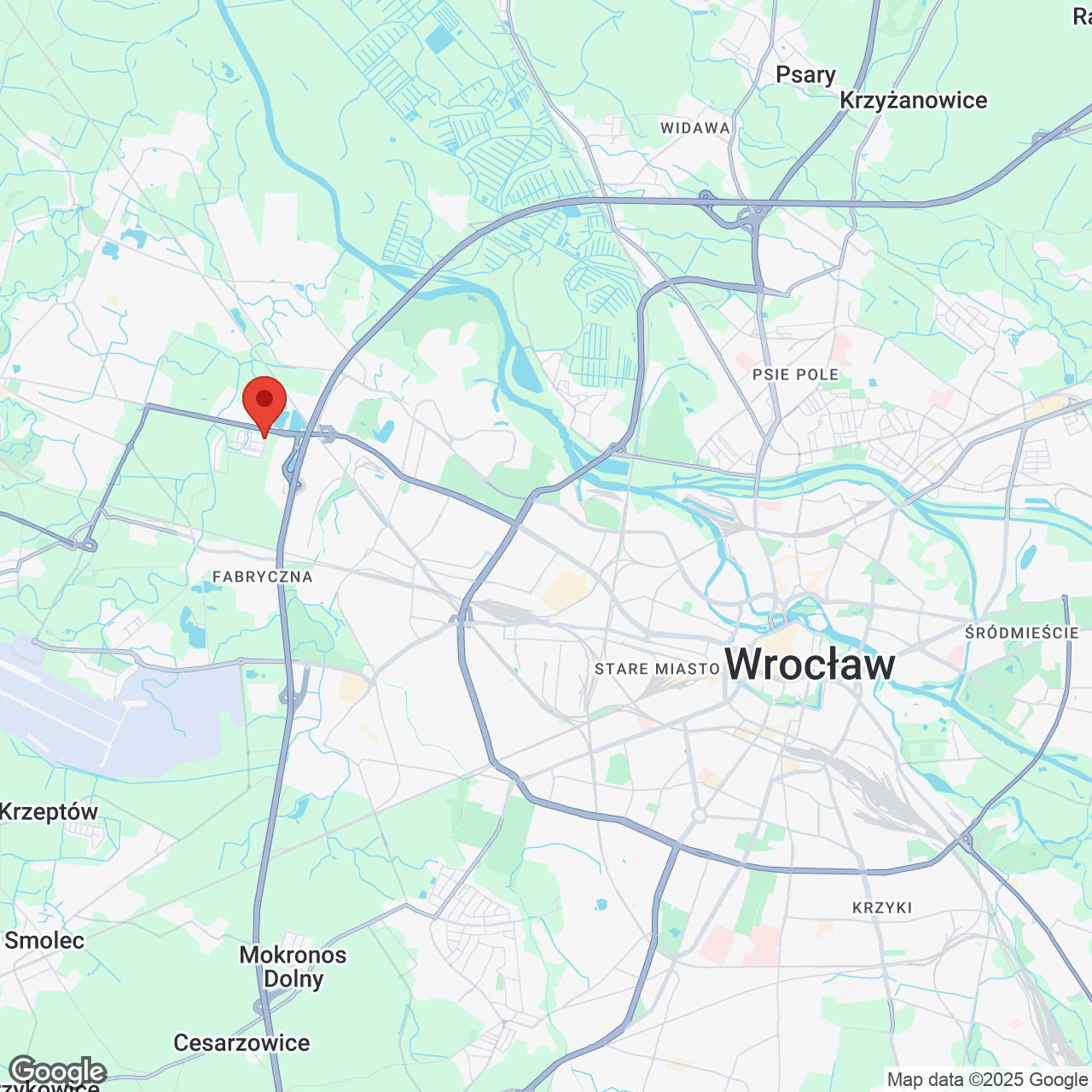 Mapa lokaliacji Nowe Żerniki to KOSMOS