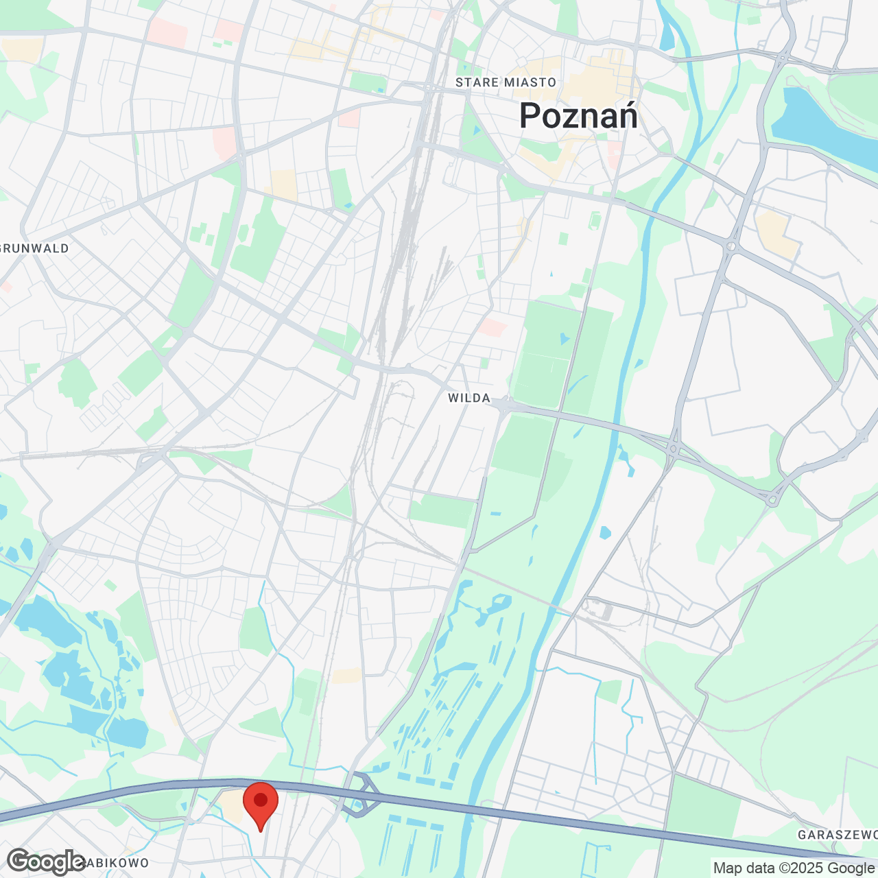 Mapa lokaliacji Luboń - Żeglarska