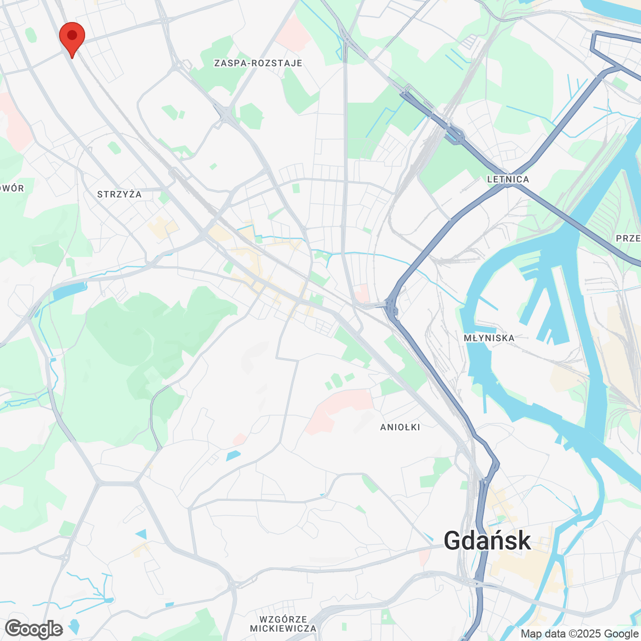 Mapa lokaliacji Letnicka Residence