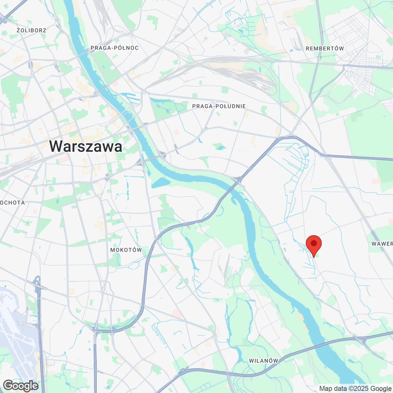 Mapa lokaliacji Park Borków