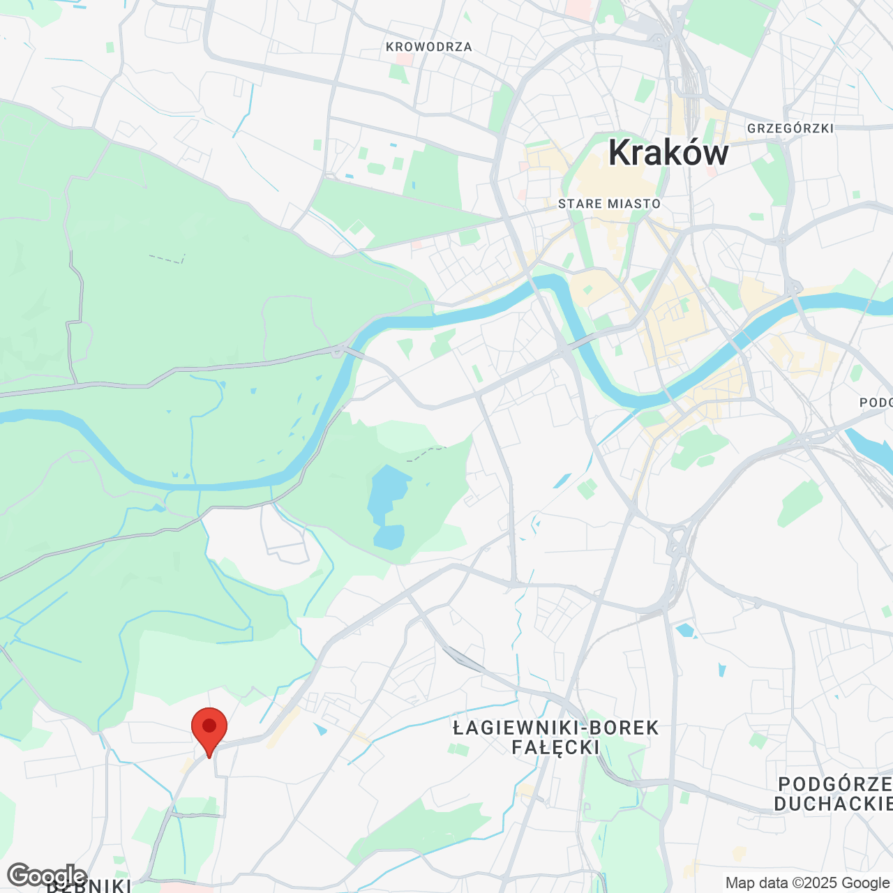 Mapa lokaliacji Parkowe Kliny