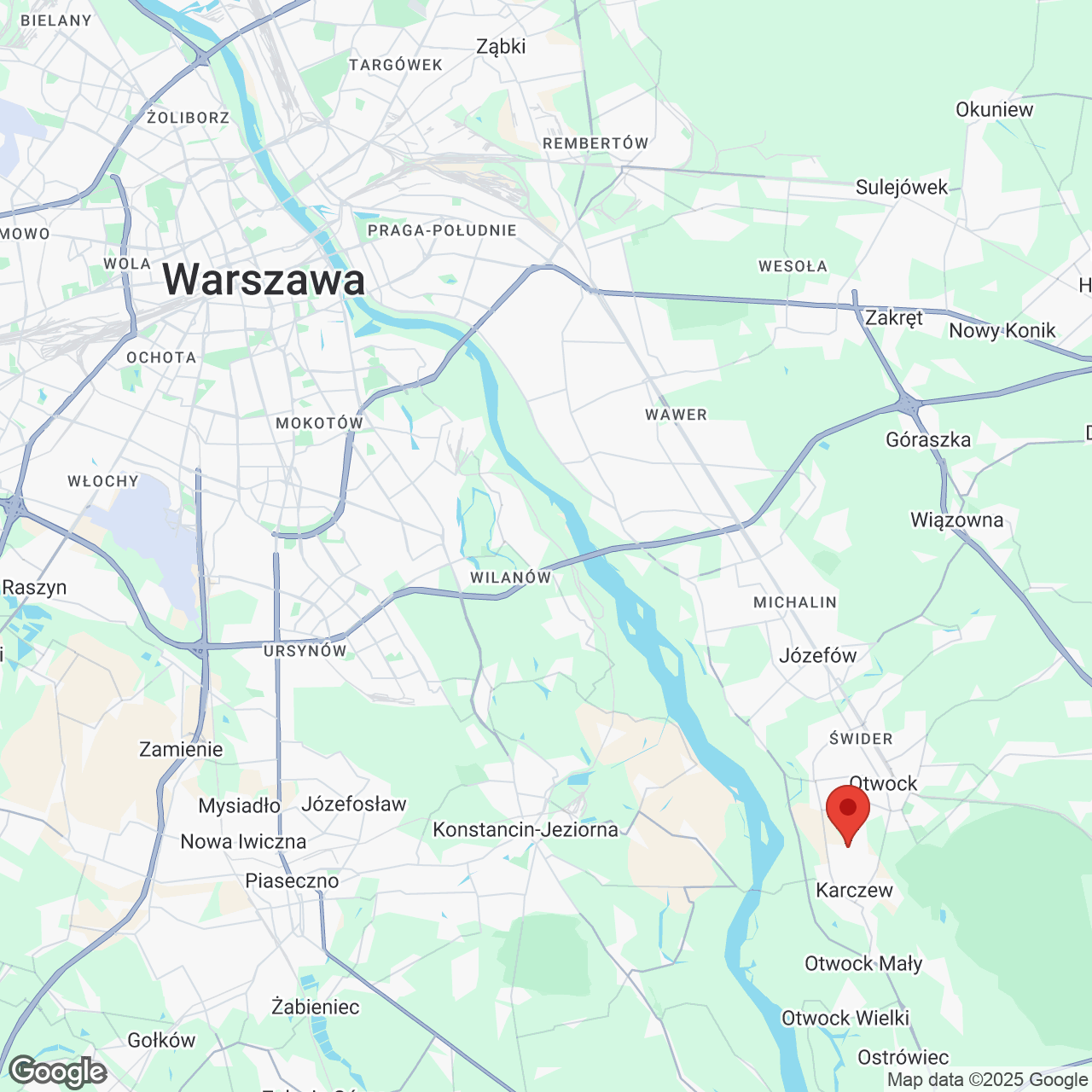 Mapa lokaliacji Poniatowskiego 28