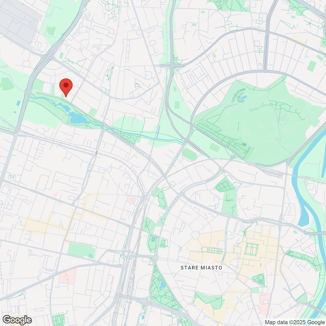 Mapa lokaliacji Poznańska/Wąska