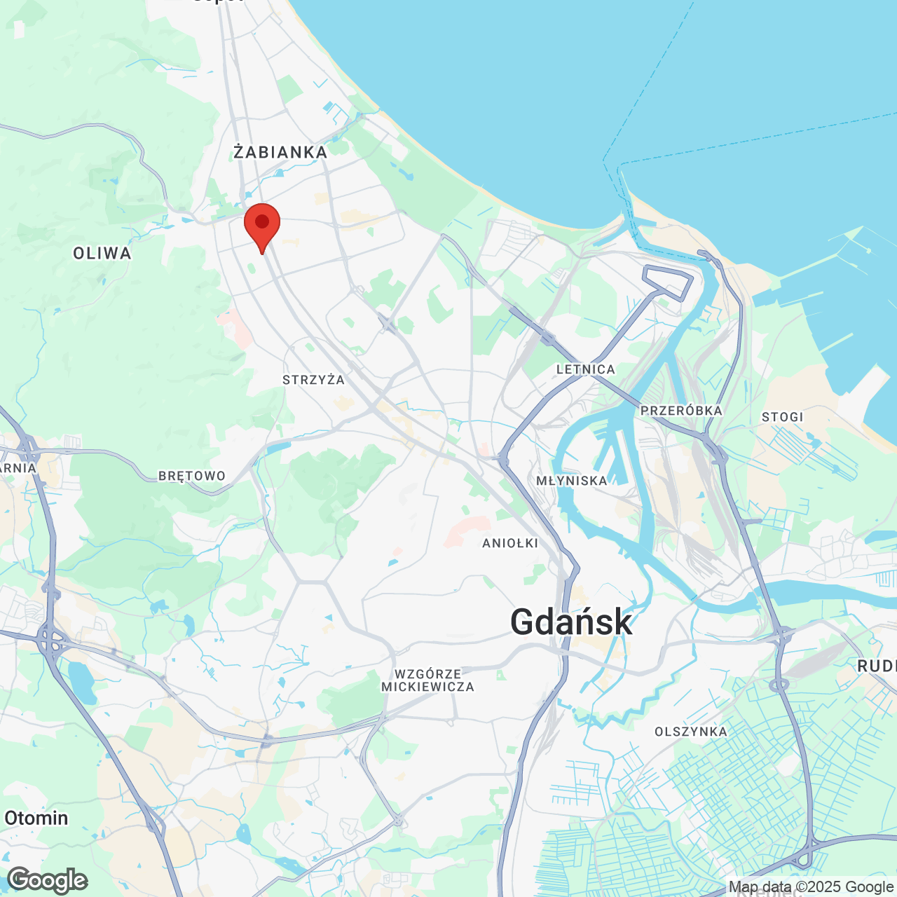 Mapa lokaliacji Olivia Pulse - apartamenty inwestycyjne