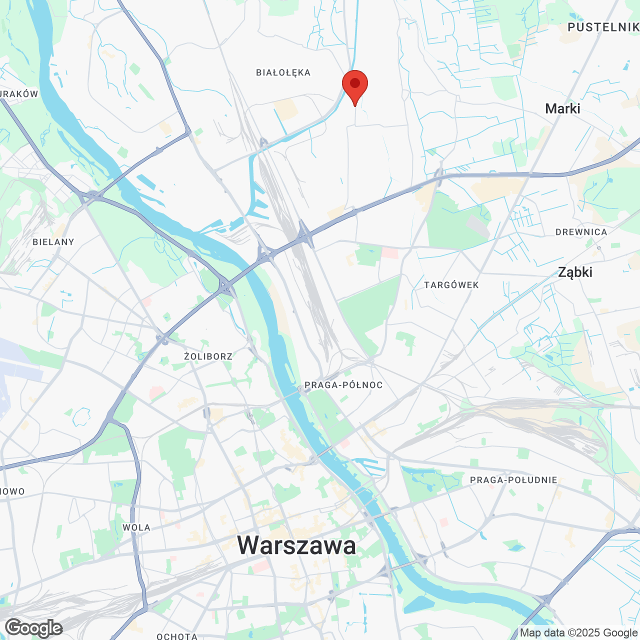 Mapa lokaliacji Białołęcka 327 (domy)