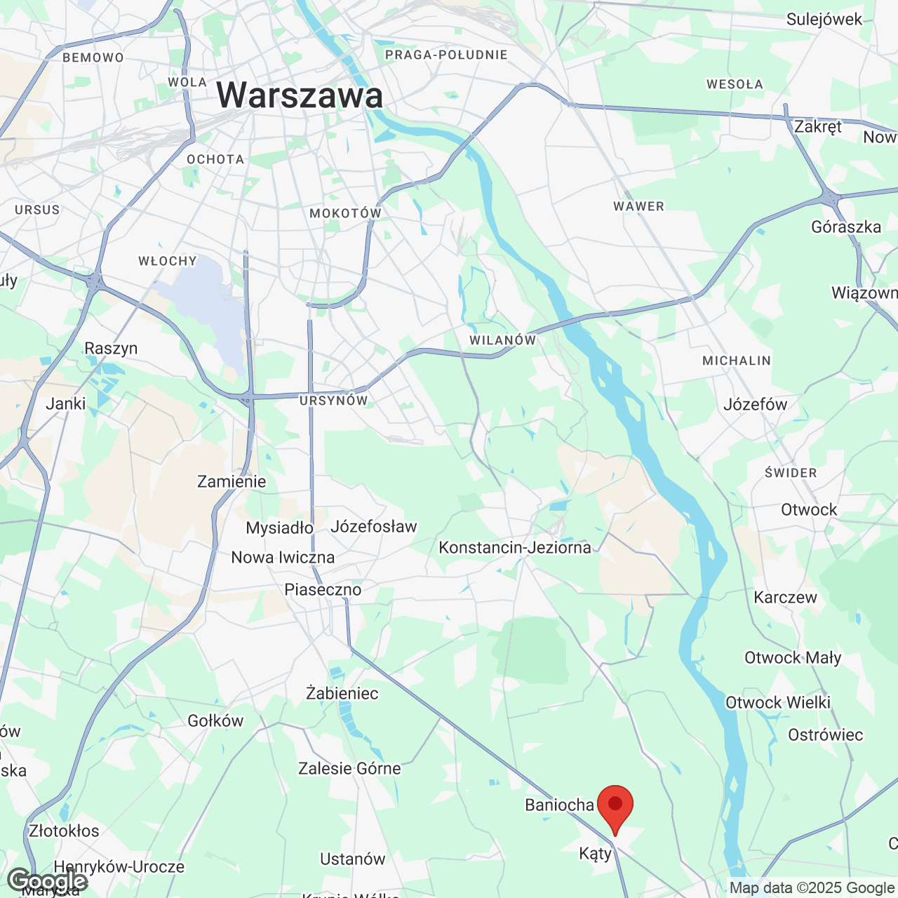 Mapa lokaliacji Kąty Residence
