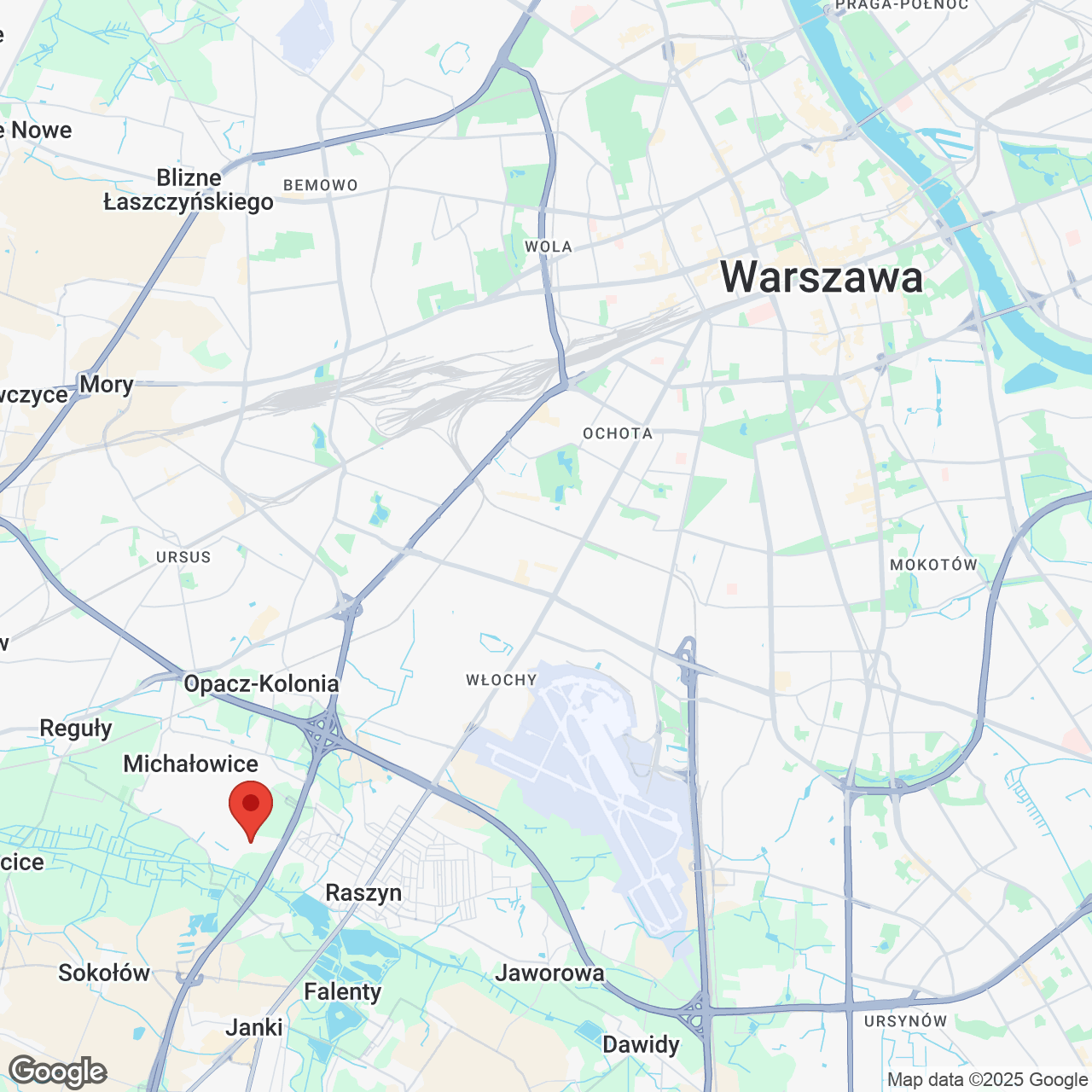 Mapa lokaliacji Domy Michałowice Kwitnąca