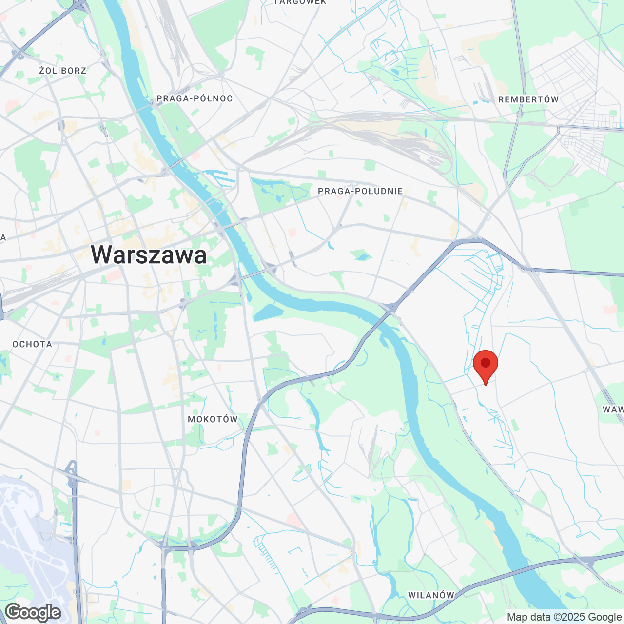 Mapa lokaliacji Zielony Trakt