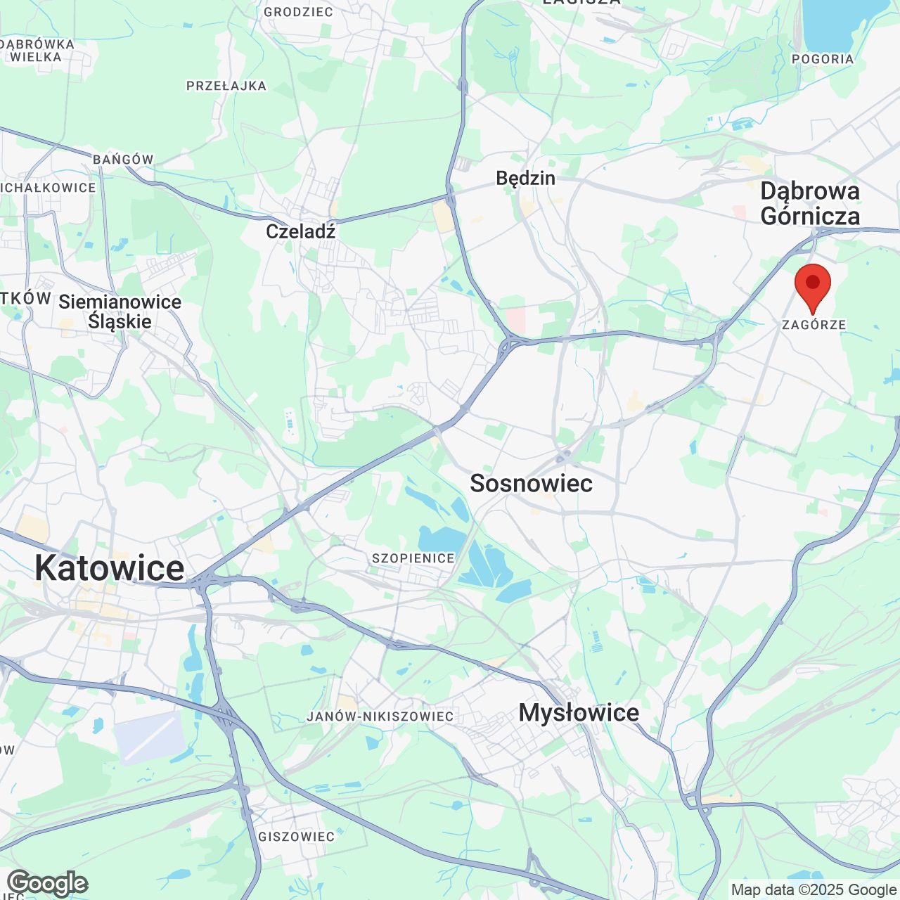 Mapa lokaliacji Zagórskie Tarasy