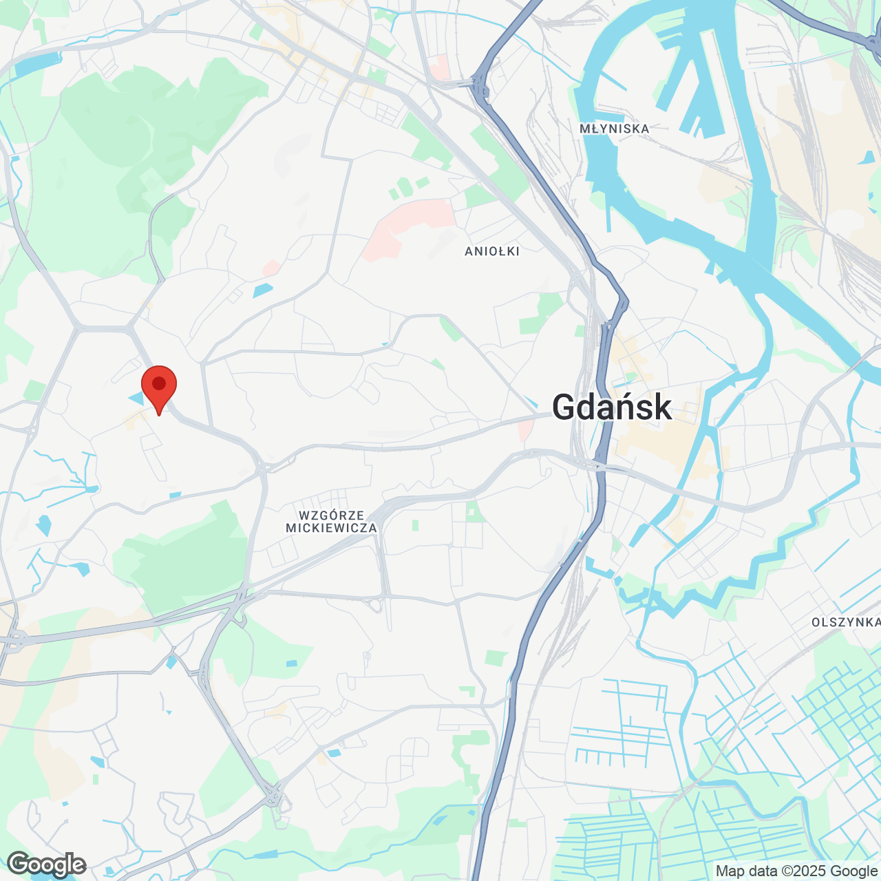 Mapa lokaliacji Przystań Brzeźno