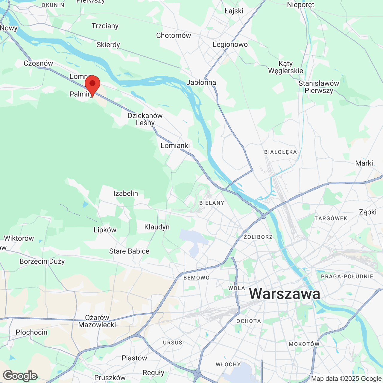 Mapa lokaliacji Triton Kampinos III