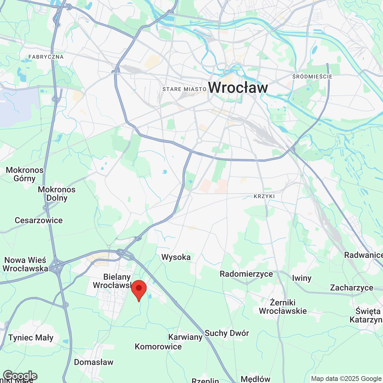 Mapa lokaliacji Apartamenty Jeździecka