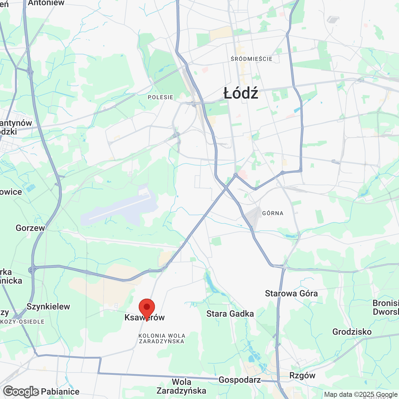 Mapa lokaliacji Ostoja Park