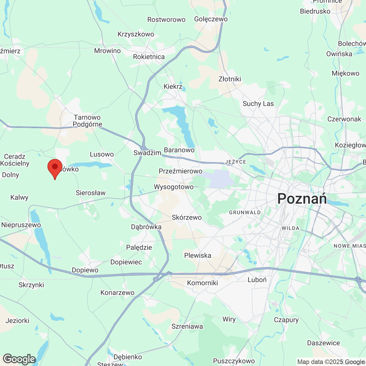 Mapa lokaliacji Osiedle Rozalin