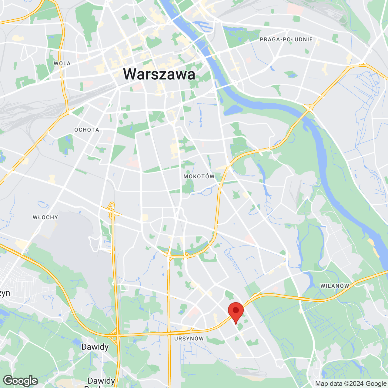 Mapa lokaliacji Bogusławskiego